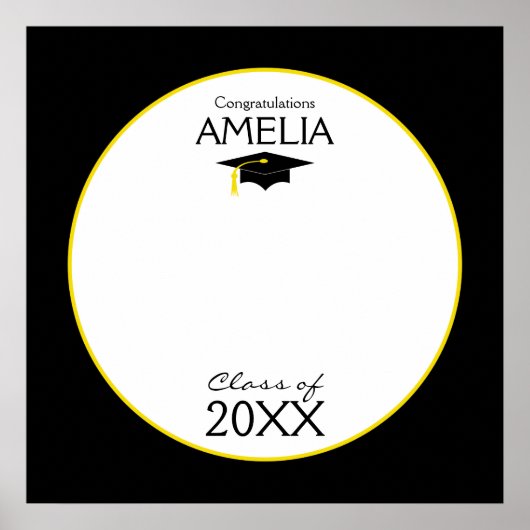 Afstuderen klasse van 20XX aangepaste handtekening Poster (Voorkant)
