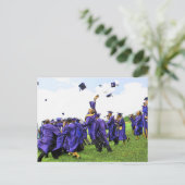 Afstuderen Klasse van 20XX Afro-Amerikaans Foto Briefkaart (Staand voorkant)