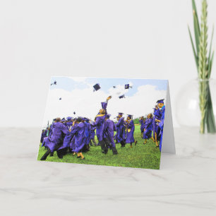 Afstuderen Klasse van 20XX Afro-Amerikaans Foto Kaart