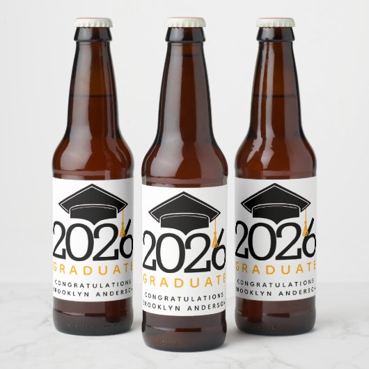 Afstuderen Klasse van 20XX Bier Etiket (Flessen)
