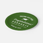 Afstuderen Klasse van 20XX Congrats Afstudeerder G Papieren Bordje (Gekanteld)