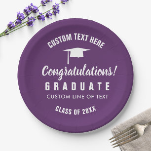 Afstuderen Klasse van 20XX Congrats Afstudeerder P Papieren Bordje
