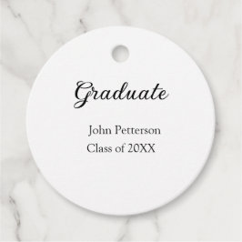 Afstuderen klasse van 20XX eenvoudige minimum afst Bedankjes Labels