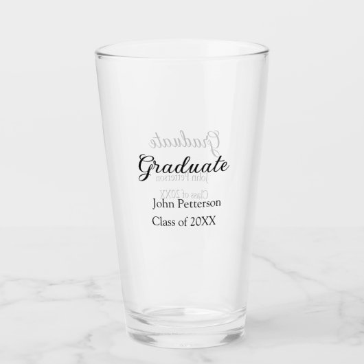 Afstuderen klasse van 20XX eenvoudige minimum afst Glas (Voorkant)