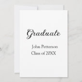 Afstuderen klasse van 20XX eenvoudige minimum afst Kaart (Achterkant)