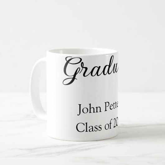 Afstuderen klasse van 20XX eenvoudige minimum afst Koffiemok (Voorkant links)