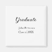 Afstuderen klasse van 20XX eenvoudige minimum afst Magneet (Voorkant)