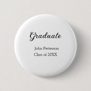 Afstuderen klasse van 20XX eenvoudige minimum afst Ronde Button 5,7 Cm
