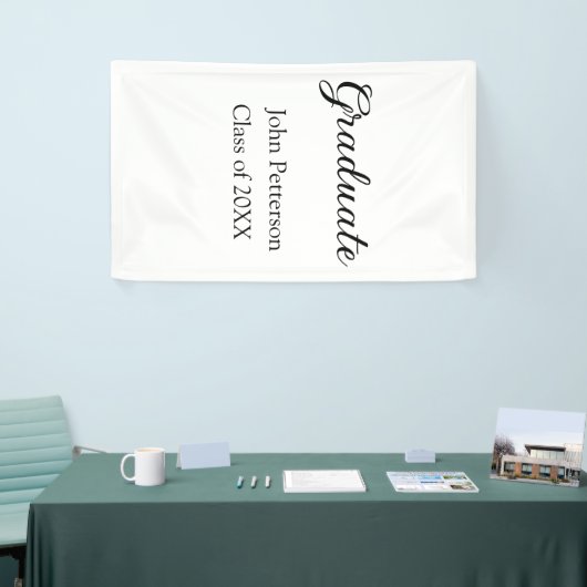 Afstuderen klasse van 20XX eenvoudige minimum afst Spandoek (Beurs)