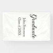 Afstuderen klasse van 20XX eenvoudige minimum afst Spandoek (Horizontaal)