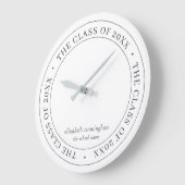 Afstuderen Klasse van 20XX Eenvoudige, moderne, aa Grote Klok (Hoek)