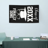 Afstuderen Klasse van 20xx Eindelijk Klaar Spandoek (Beurs)