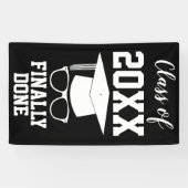 Afstuderen Klasse van 20xx Eindelijk Klaar Spandoek (Horizontaal)