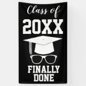 Afstuderen Klasse van 20xx Eindelijk Klaar Spandoek (Verticaal)