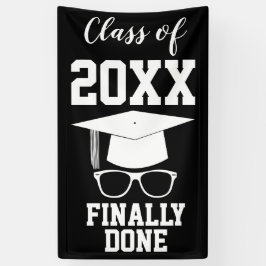Afstuderen Klasse van 20xx Eindelijk Klaar Spandoek