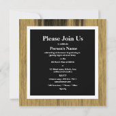 Afstuderen klasse van 20xx fotoelegant hout kaart (Achterkant)