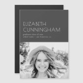 Afstuderen klasse van 20XX minimalistisch foto-Afs (Voorkant / Achterkant)