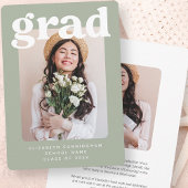 Afstuderen Klasse van 20XX Moderne Foto Afstuderen Aankondiging