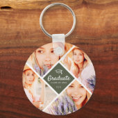 Afstuderen Klasse van 20XX Moderne Graduation Cap Sleutelhanger (Voorkant)