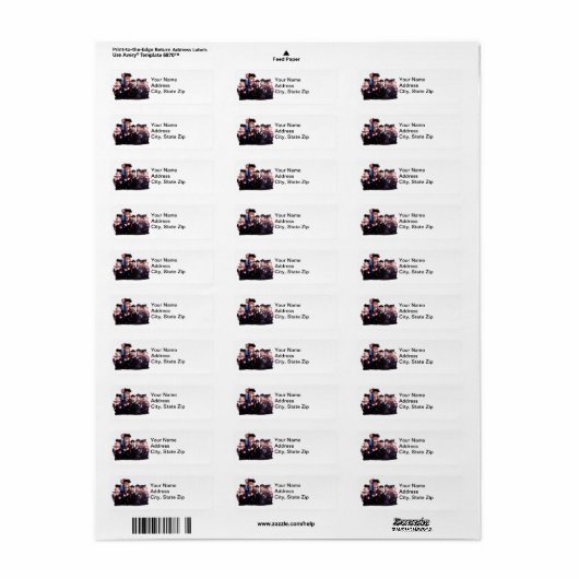 Afstuderen Klasse van 20XX Porseleinen Beeldjes Ad Etiket (Full Sheet)