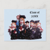 Afstuderen Klasse van 20XX Porseleinen Beeldjes Fo Aankondigingskaart (Voorkant)
