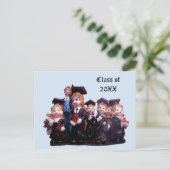 Afstuderen Klasse van 20XX Porseleinen Beeldjes Fo Aankondigingskaart (Staand voorkant)