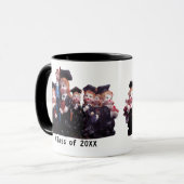 Afstuderen Klasse van 20XX Porseleinen Beeldjes Fo Mok (Voorkant links)