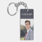 Afstuderen Klasse van 20XX Stitch Photo Afstuderen Sleutelhanger (Voorkant Links)