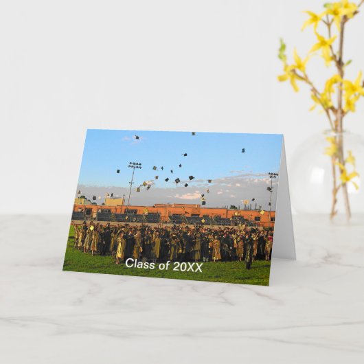 Afstuderen Klasse van 20XX ter plaatse Kaart (Gele Bloem)
