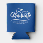 Afstuderen Klasse van 20XX Uw Aangepaste kleur op Blikjeskoeler (Voorkant)