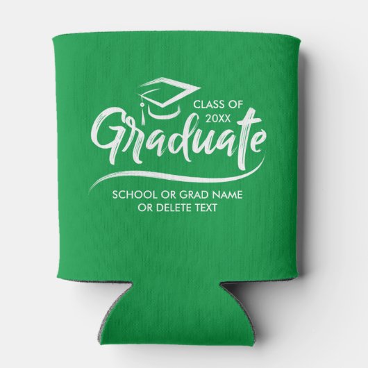 Afstuderen Klasse van 20XX Uw Aangepaste kleur op  Blikjeskoeler (Achterkant)