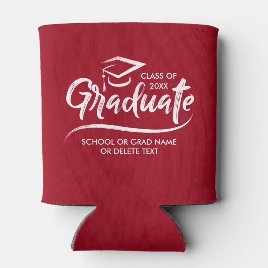 Afstuderen Klasse van 20XX Uw Aangepaste kleur op  Blikjeskoeler (Achterkant)