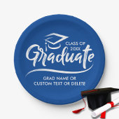 Afstuderen Klasse van 20XX Uw Aangepaste kleur op  Papieren Bordje