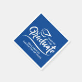 Afstuderen Klasse van 20XX Uw Aangepaste kleur op  Servet (Hoek)