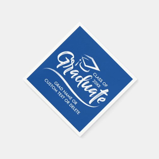 Afstuderen Klasse van 20XX Uw Aangepaste kleur op  Servet (Hoek)