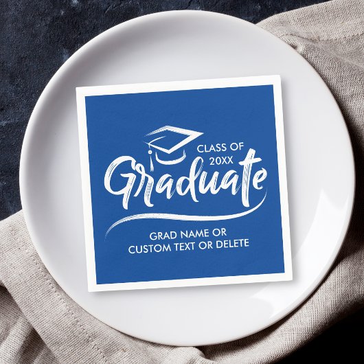 Afstuderen Klasse van 20XX Uw Aangepaste kleur op  Servet