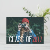 AFSTUDEREN KLASSE VAN ... AANKONDIGING (Staand voorkant)