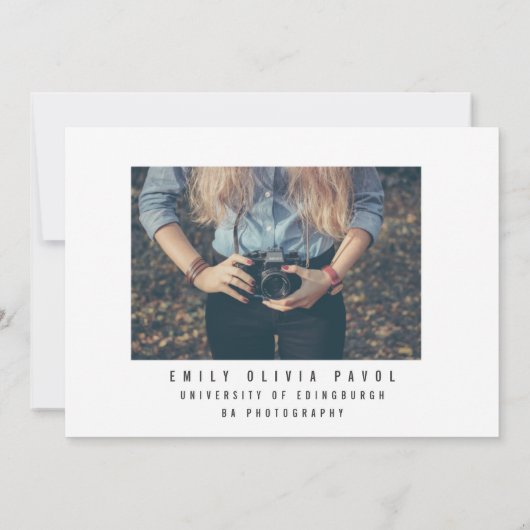 AFSTUDEREN KLASSE VAN ... AANKONDIGING (Achterkant)