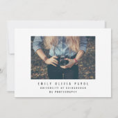 AFSTUDEREN KLASSE VAN ... AANKONDIGING (Achterkant)