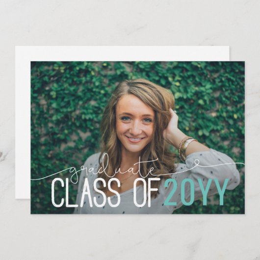 AFSTUDEREN KLASSE VAN ... AANKONDIGING (Voorkant / Achterkant)