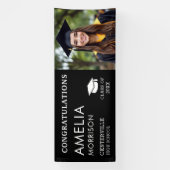 Afstuderen klasse van Afstuderen foto zwart wit Spandoek (Verticaal)