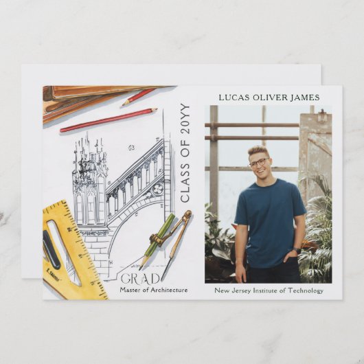 Afstuderen Klasse van Architectuuringenieur (Voorkant / Achterkant)