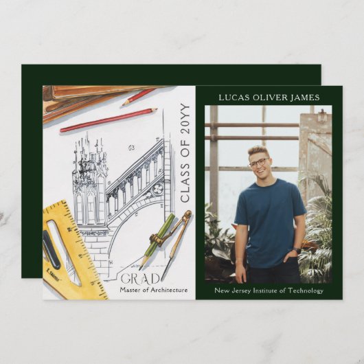 Afstuderen Klasse van Architectuuringenieur (Voorkant / Achterkant)