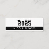 Afstuderen Klasse van Contact Info Naam Mini Visitekaartje (Voorkant)