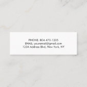 Afstuderen Klasse van Contactgegevens Mini Visitekaartje (Achterkant)