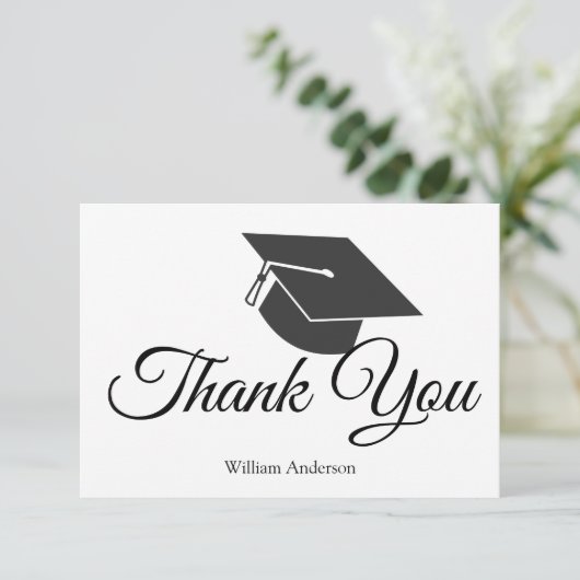 AFSTUDEREN KLASSE VAN - DANK U BEDANKKAART (Staand voorkant)
