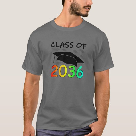 Afstuderen klasse van de 2036 handruimte K-12th Pr T-shirt (Voorkant)