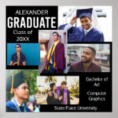 Afstuderen klasse van de Foto van het College Coll Poster (Voorkant)