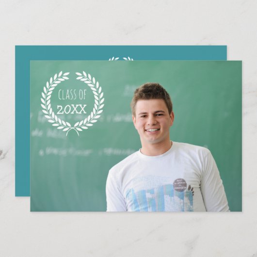 Afstuderen klasse van de Fotouitnodigingen Kaart (Voorkant / Achterkant)
