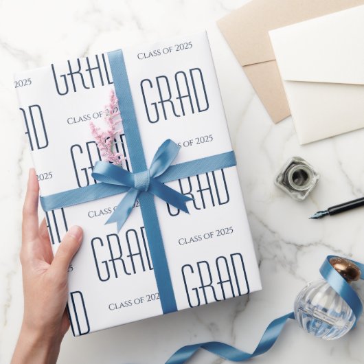 Afstuderen Klasse van de Partij Minimalist 2025 Cadeaupapier (Geschenken)